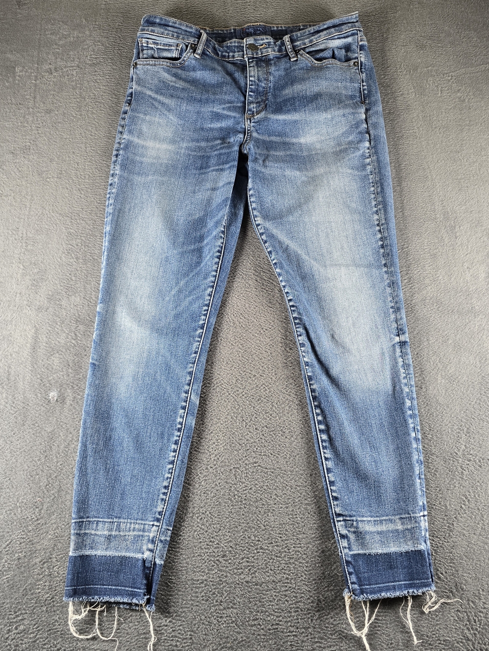 Lucky Brand Jeans 10/30 Mid Rise Stretch Released Raw Hem Let Down Cuff Orta 31x